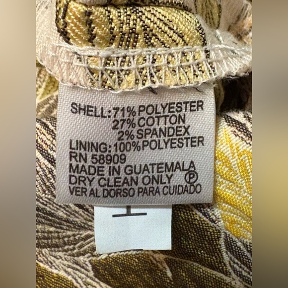 Gianni Bini Beckham Cutout Sheath Dress Size XS Jacquard Floral Fabric With Slit - Picture 8 of 14